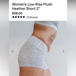 No Bull 2in inseam white heather (grey) never worn excellent condition low rise